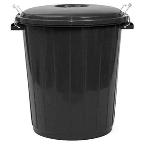 Barreño de plástico  Cubo Basuara 25 litros Negro
