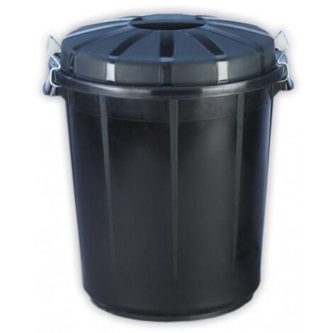 Barreño de plastico  Cubo Comunidad 100 litros Negro
