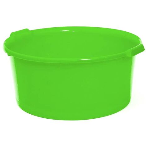 Barreño de plastico redondo con asas 40 Litros Verde