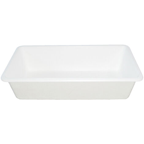Barreño poliéster - Blanco - 129x68x30 cm