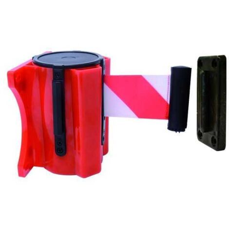 Barrera de cinta Vigor para pared cuerpo ABS blanco/rojo 3 m