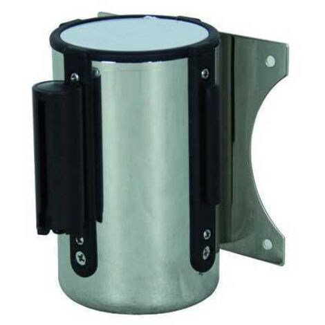Barrera de cinta Vigor para pared Cuerpo de acero inoxidable negro 5 m