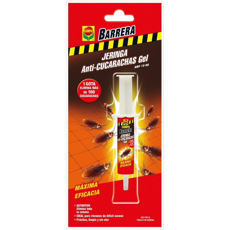 

Barrera de Insectos Jeringa Anti-cucarachas gel Compo 10 g