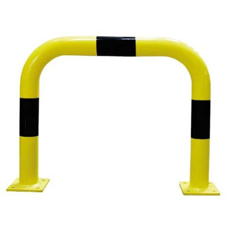 Barrera de Protección BAR3575NJ – Acero Alta Resistencia, Ø76 mm, Base 160x140 mm, Ideal para Zonas de Riesgo y Plantas Frágiles                         750 x 600 mm