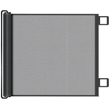 Barrera de seguridad retráctil para bebés o gatos, de 79 cm de alto y extensible hasta 130 cm de ancho, ideal para puertas, escaleras y pasillos (79 cm x 130 cm).