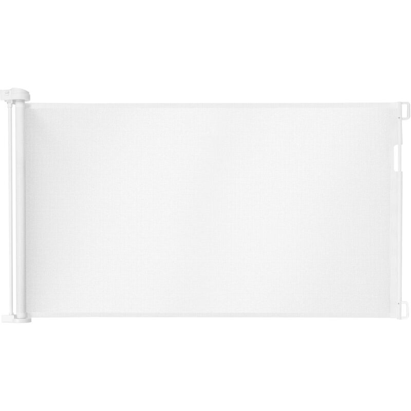 

Barrera Seguridad Extensible de 146 cm para Niños Mascotas con Accesorios de Montaje Puerta Escalera Seguridad para Cocina Entrada Blanco