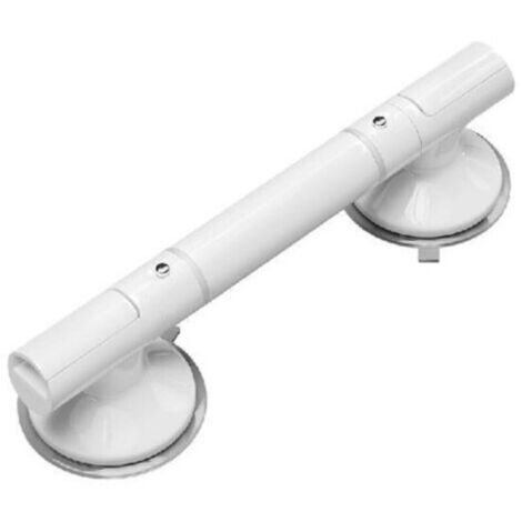 Barres d'appui de 45 cm pour seniors, barre de douche sans perçage, charge maximale 111 kg, barre d'appui avec anneaux lumineux, barre d'appui robuste pour baignoire et salle de bain.
