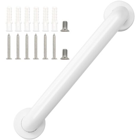 Barres d'appui de bain pour personnes âgées - Antidérapantes - Poignée murale de sécurité - Aide à la mobilité - Porte-serviettes - Main courante d'escalier - 30 cm