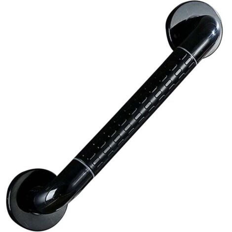 Barres d'appui de salle de bain, poignée de baignoire antidérapante et sécurisée, avec fluorescence, noir (30 cm)