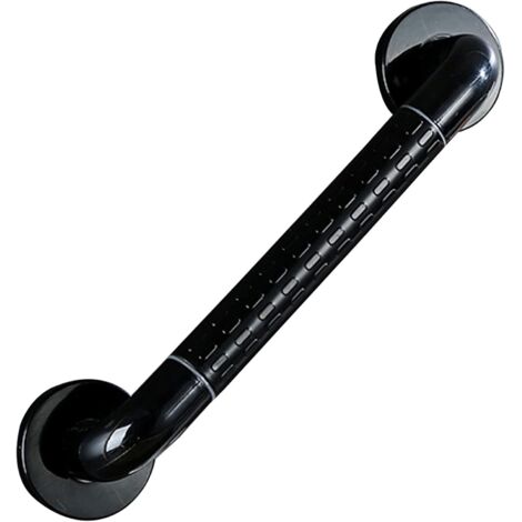 Barres d'appui de salle de bain, poignée de baignoire antidérapante et sécurisée, avec fluorescence, noir (50 cm)
