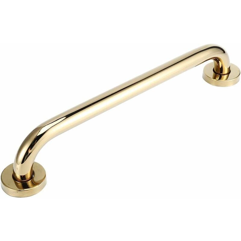 Linghhang - Barres d'appui de sécurité pour douche de 40 cm, en acier inoxydable plaqué or, barres d'appui de sécurité pour baignoire, accessoires de