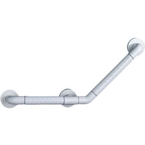 Barres d'appui Salle de Bains Rampes Poignées de sécurité sans Obstacle for Les Personnes gées, Step Escaliers, Baignoire, Toilettes ，Color : blanc，Taille:135 degrés 3030cm