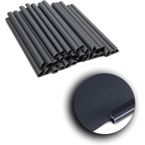 Barres de fixation pour brise-vue, pinces de montage en PVC, barrettes de fixation pour clôture de jardin, barres de brise-vue pour double barre