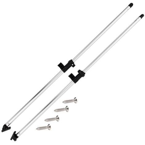 Barres de support pour auvent Bimini (en aluminium, 2 pièces)