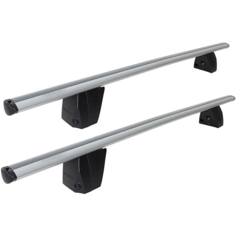 Menabo - Barres de toit Delta Aluminium 119 cm + Pieds de fixation