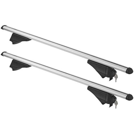 Barres de toit pour barres de toit fermées 120cm aluminium 75kg