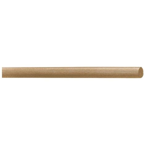 Barres striées L.1 m D.16 mm Bois d'acajou - HW32