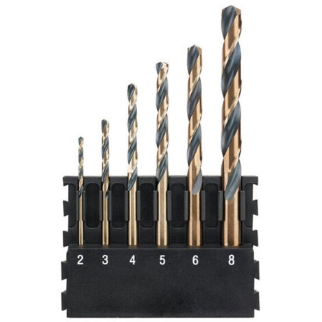 Barrette de 6 forêts métal DEWALT DT70828-QZ Black&Gold