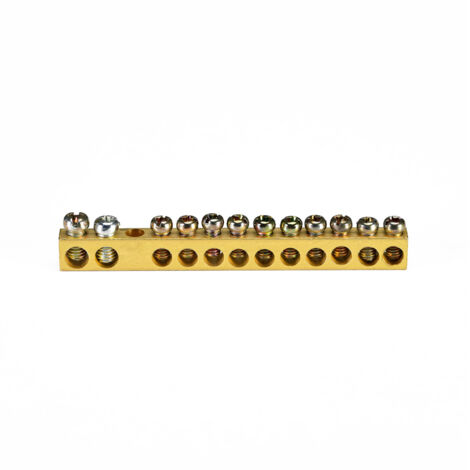 Barrette de connexion 12 voies laiton 101.006.012 HOROZ