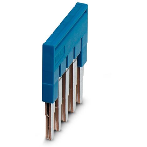 Barrette de jonction Phoenix Contact, série FBS5-5 BU pour Bloc de jonction modulaire ( Prix pour Paquet de 50 )