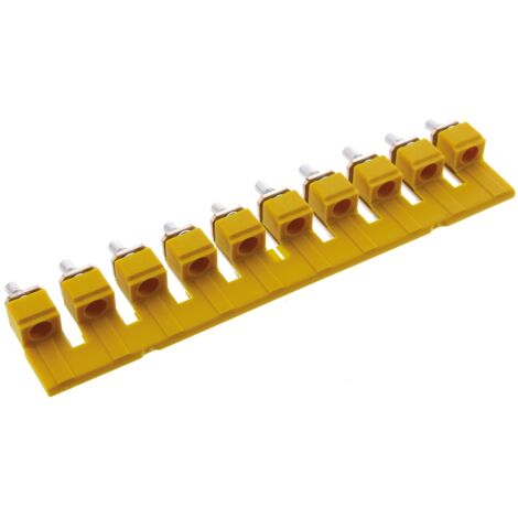 Barrette de jonction Weidmuller, série WQV pour Blocs terminal à rail DIN ( Prix pour Paquet de 5 )