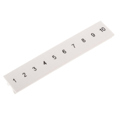 Barrette de marquage Phoenix Contact, série ZB5.LGS :01 -10 pour Borniers rail DIN ( Prix pour Paquet de 5 )