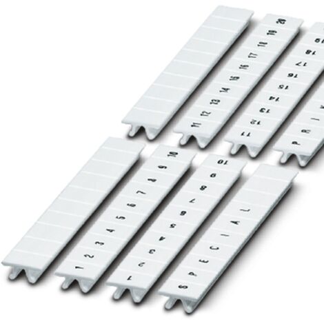 Barrette de marquage Phoenix Contact série ZB5.LGS :71 -80 à utiliser avec Bloc de jonction ( Prix pour 1 )