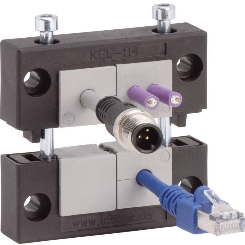 Barrette d'entrée de câble Icotek KEL-B4 42204 ø max. des bornes 35 mm Polyamide noir 1 pc(s)