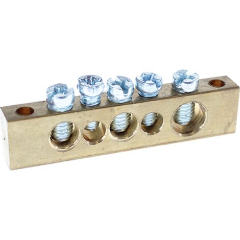 Barrette laiton 5 trous