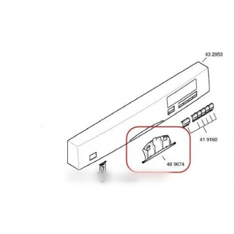 BARRETTE-POIGNEE, Lave-vaisselle, 00489674