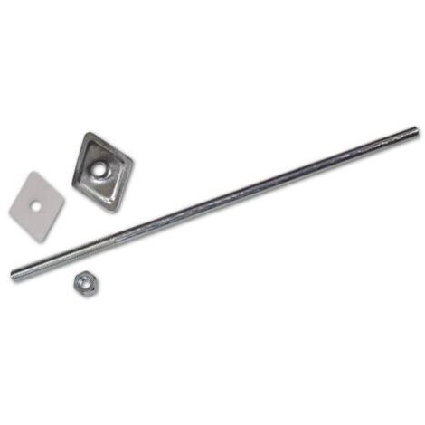 Barrette Zincate 6x250 mm con Rondelle e Dadi confezione 100 pz