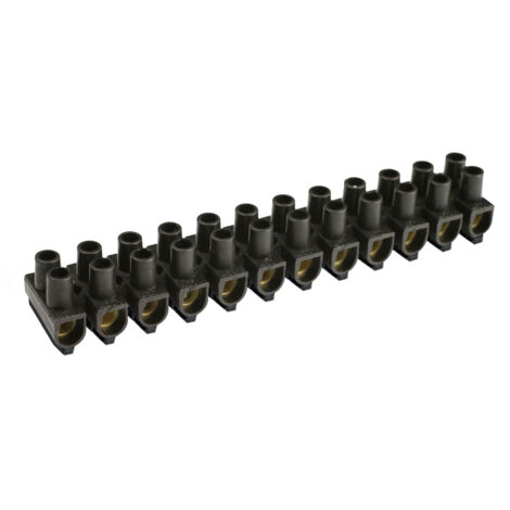 Barrettes NF auto-extinguible 25mm² - 12 plots - 63A