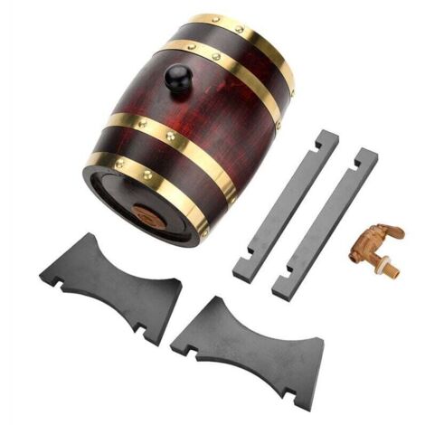 Barrica de roble vintage para añejar cerveza, whisky, ron o oporto – 1,5 L, hecha a mano y hermética.