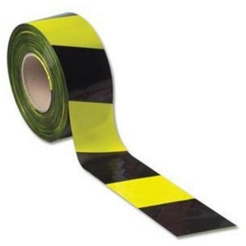 ValueX Barrier Tape 75mmx500m Yellow/Black