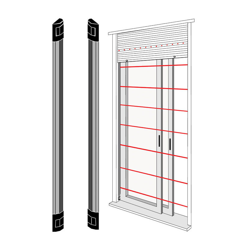 Bentel - Barriera a infrarosso ir per porte e finestre 1 Metro BAR100N