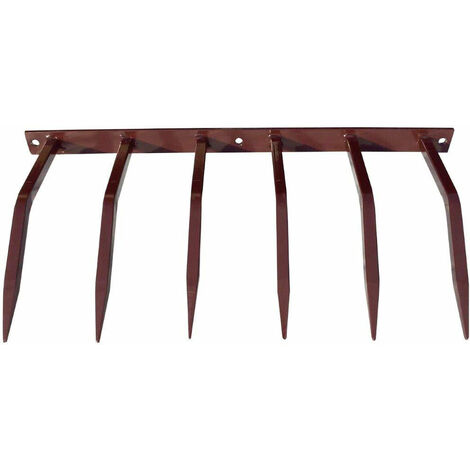 Barriera Antintrusione con Punte in Acciaio 49x25 cm per Balconi Muri di Cinta Marrone