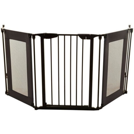 Barriera di sicurezza - DREAMBABY - DENVER - 3 pannelli - 85,5-200 x 74 cm - Bidirezionale - Nero