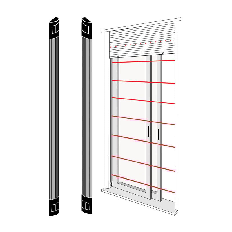 Bentel - Barrière à infrarouge ir pour portes et fenêtres 1 Mètre BAR100N