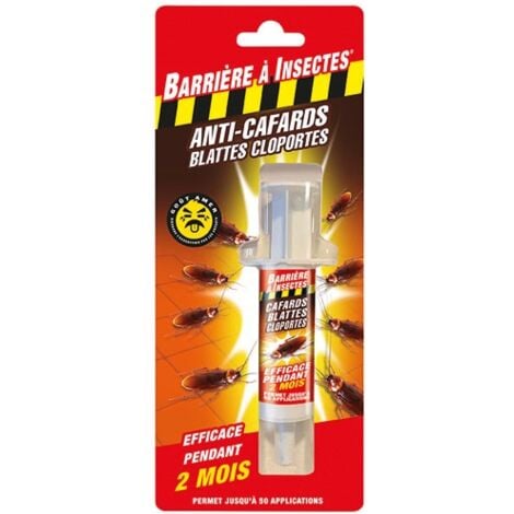 BARRIERE A INSECTES Barrière à Insectes Anti-Cafards & Blattes 1 Seringue de 10 g