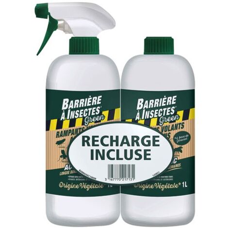 BARRIERE A INSECTES - Insectes volants rampants acariens PAE 1L+1L/nc