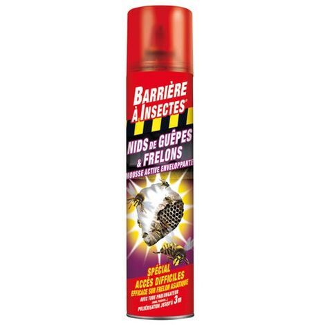 BARRIERE A INSECTES - Mousse nids guêpes frelons 300ml /nc
