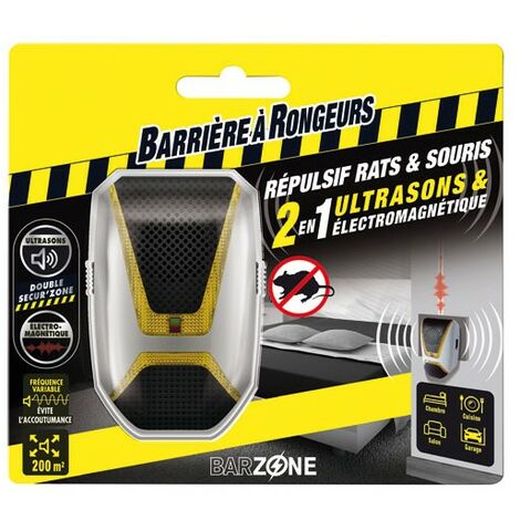 BARRIERE A RONGEURS - Répulsif ultrasons électomagne.rats souris /nc