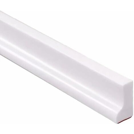 Barrière Anti-Inondation Barre De Seuil Joint Porte Pliante Interieur Bande Paroi De Baignoire De Douche Pour Séparation Humide Et Sèche Convient Pour Cuisine Et La Salle De Bain (100cm,Le Blanc) MINK