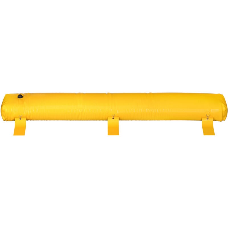 Mophorn - Barrière anti-inondation 3,7 m de long x 30,5 cm de haut, tubes de dérivation d'eau en pvc, alternative réutilisable aux sacs de sable pour
