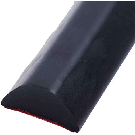 Barrière anti-inondation pliable pour salle de bain (1 pièce), en caoutchouc, pour séparation eau/sec, cuisine et douche. Seuil de douche/cuisine en silicone noir