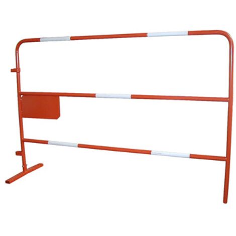 BARRIÈRE DE CHANTIER HAEMMERLIN Ø 28 MM HAUT : 1 MÉTRE / LONG : 1M50 - 340121--