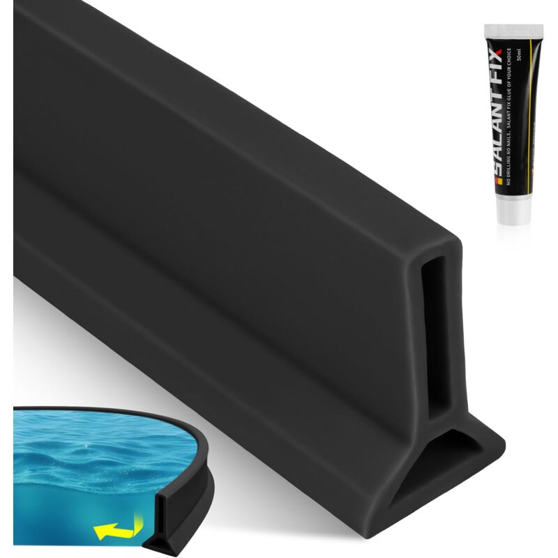 Barrière de douche pliable, 1M Barrière de douche pliable pour barrage Séparation Humide et Sèche d'eau et maintient l'eau à l'intérieur du seuil,