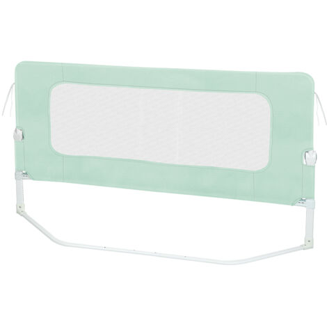 Barrière de lit 200cm, barrière de sécurité réglable en hauteur et pliable pour lits d'enfants et lits de parents