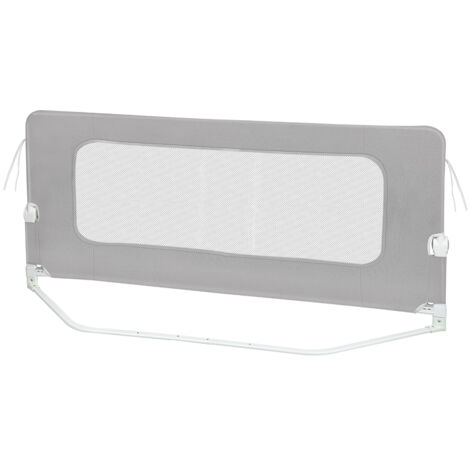 Barrière de lit 200cm, barrière de sécurité réglable en hauteur et pliable pour lits d'enfants et lits de parents