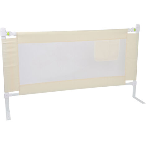 Barrière de lit bébé réglable avec fermeture sécurisée